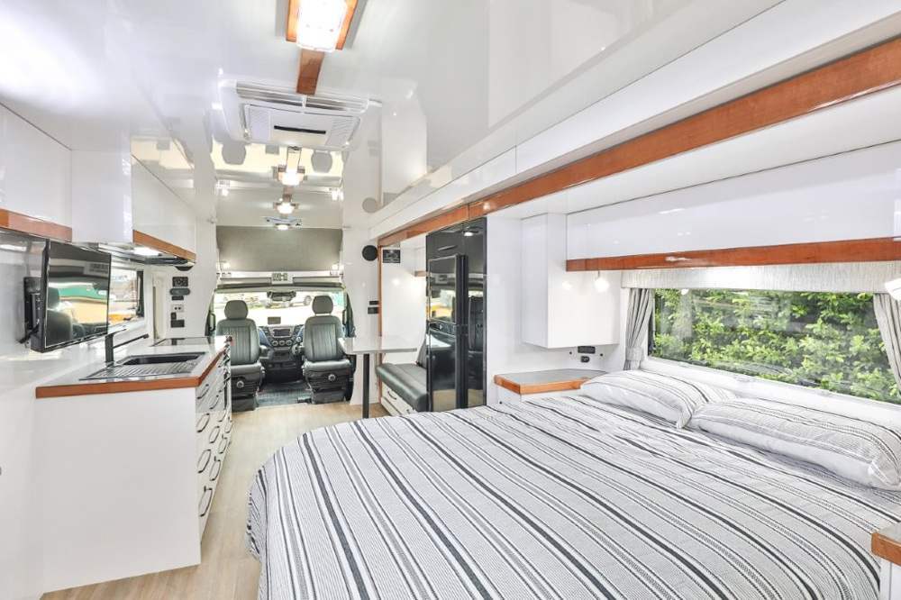 Wirraway 260 SL Motorhome Showing the slideout room